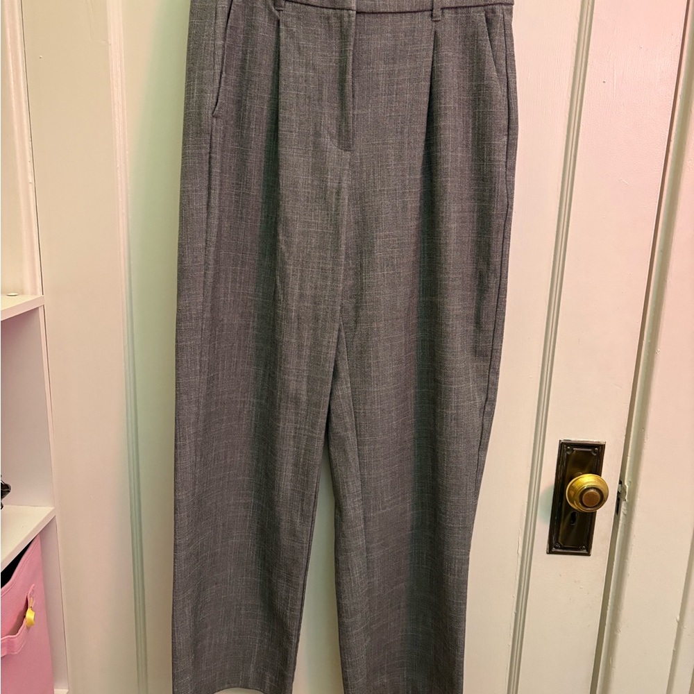 Old Navy Medium Taylor Wide Let Grey Dress Pants